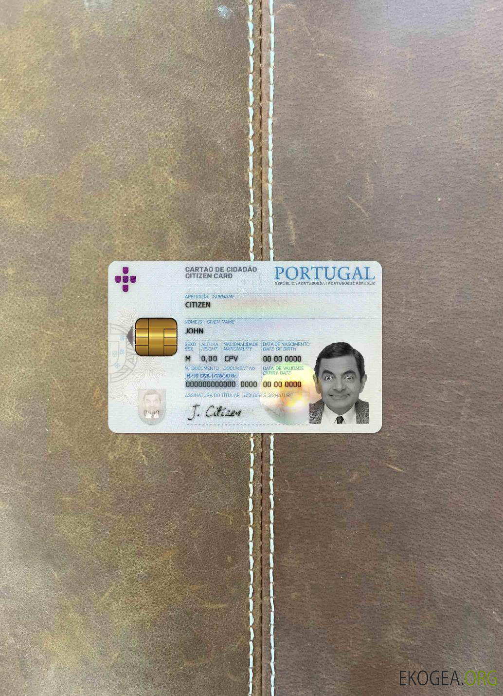 Photolook d'identité du Portugal AVANT